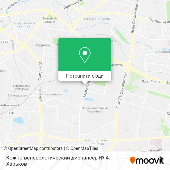 Карта Кожно-венерологический диспансер № 4