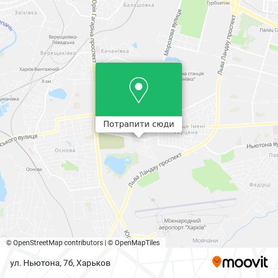 Карта ул. Ньютона, 7б
