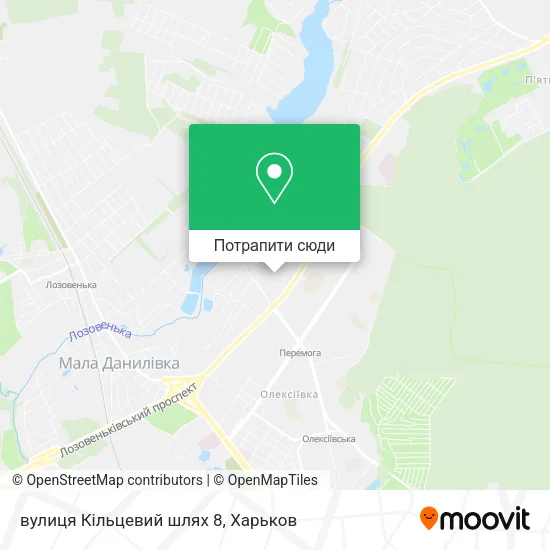 Карта вулиця Кільцевий шлях 8
