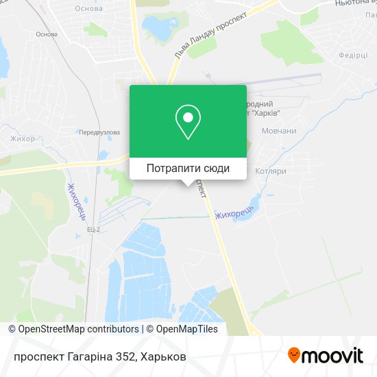 Карта проспект Гагаріна 352