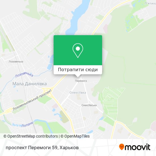 Карта проспект Перемоги 59