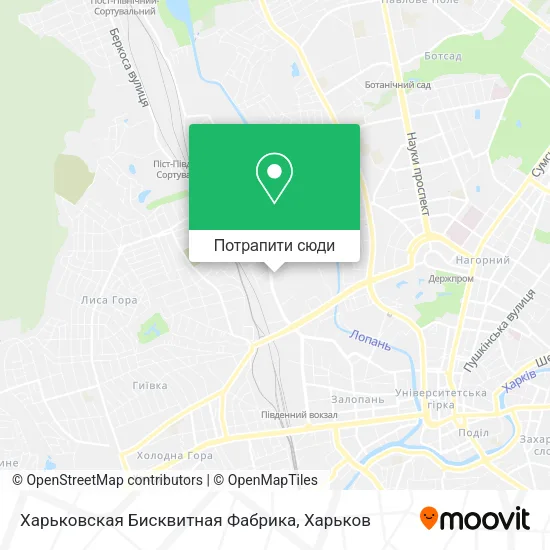 Карта Харьковская Бисквитная Фабрика
