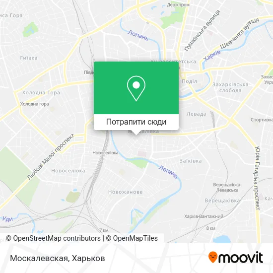 Карта Москалевская