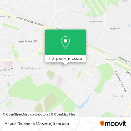 Карта Улица Генерала Момота