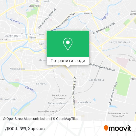 Карта ДЮСШ №9