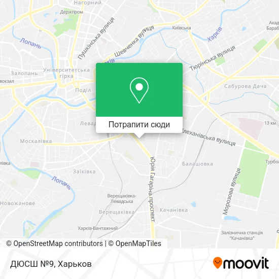 Карта ДЮСШ №9