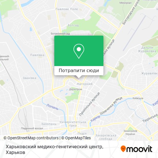 Карта Харьковский медико-генетический центр