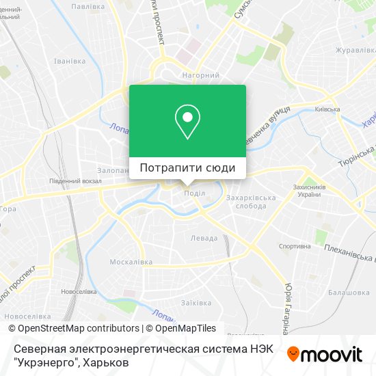 Карта Северная электроэнергетическая система НЭК "Укрэнерго"