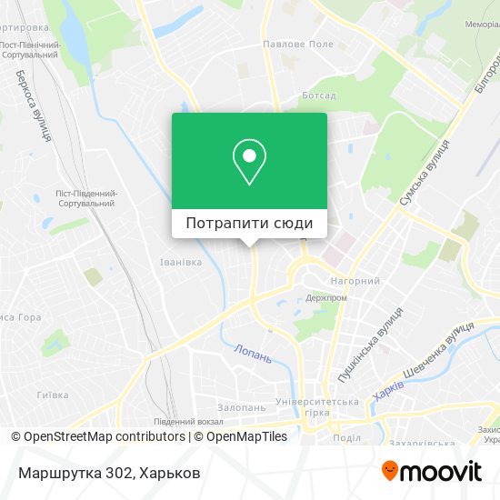 Карта Маршрутка 302
