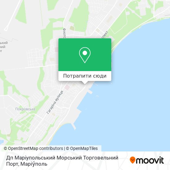 Карта Дп Маріупольський Морський Торговельний Порт