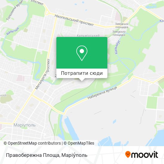 Карта Правобережна Площа