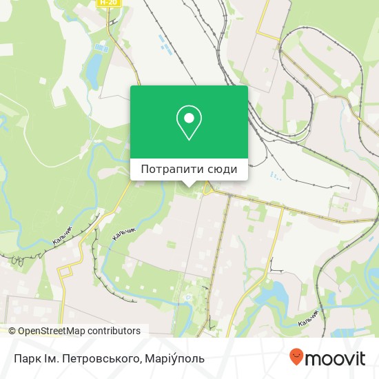 Карта Парк Ім. Петровського