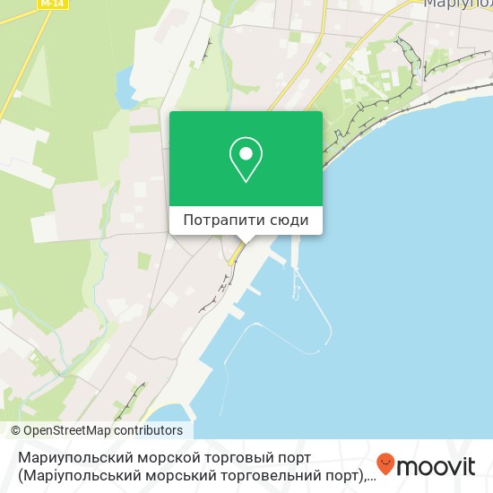 Карта Мариупольский морской торговый порт (Маріупольський морський торговельний порт)