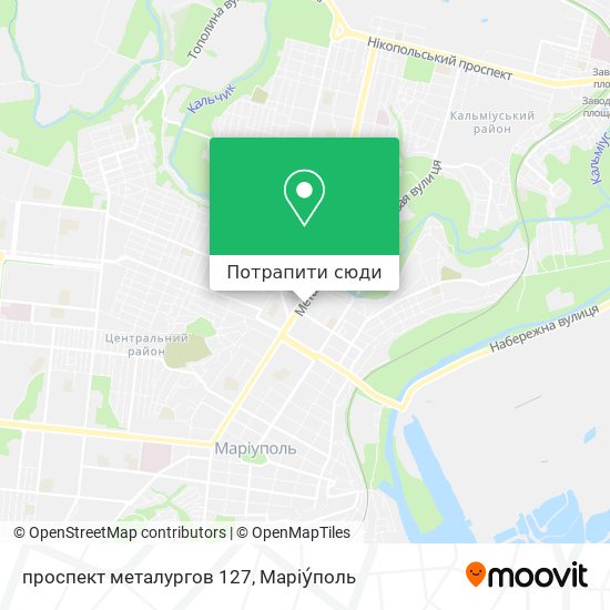 Карта проспект металургов 127