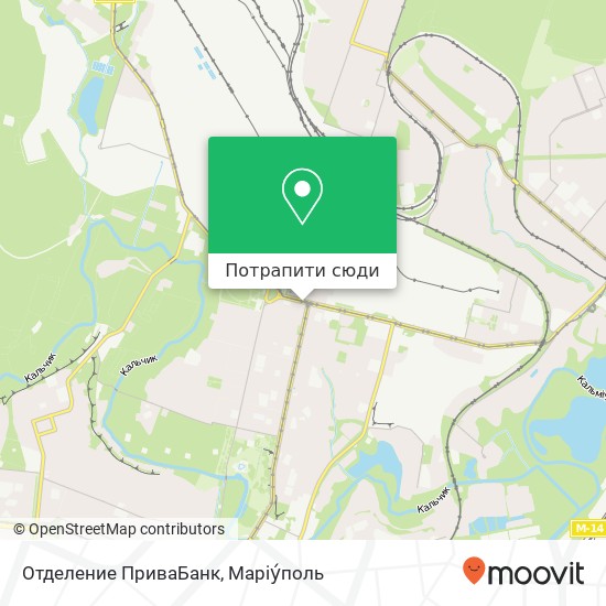 Карта Отделение ПриваБанк