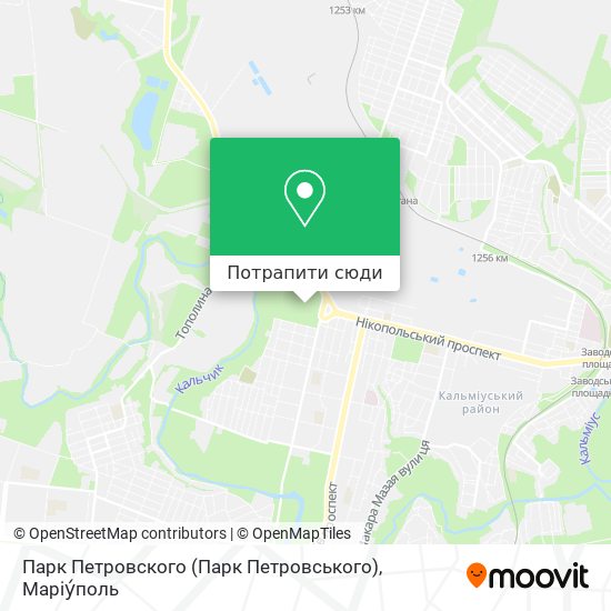 Карта Парк Петровского (Парк Петровського)