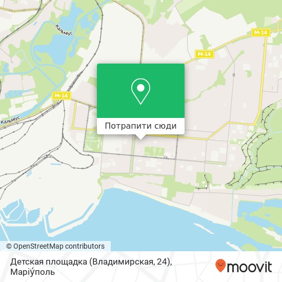 Карта Детская площадка (Владимирская, 24)