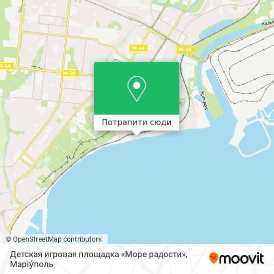 Карта Детская игровая площадка «Море радости»