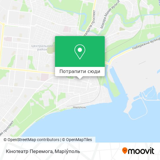 Карта Кінотеатр Перемога