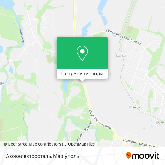 Карта Азовелектросталь