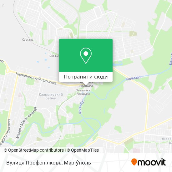 Карта Вулиця Профспілкова