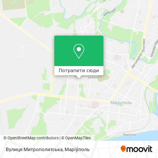 Карта Вулиця Митрополитська