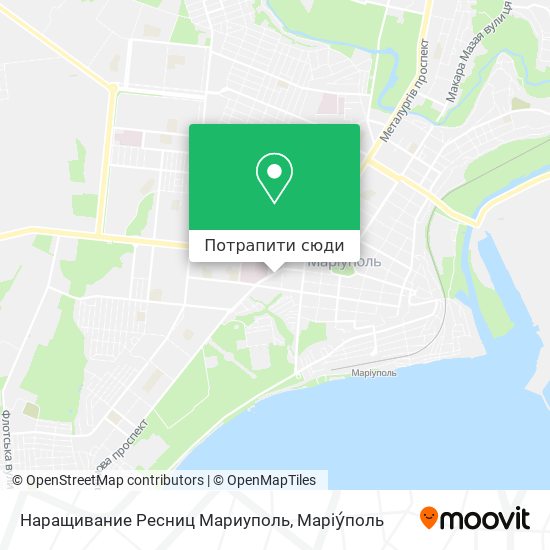 Карта Наращивание Ресниц Мариуполь