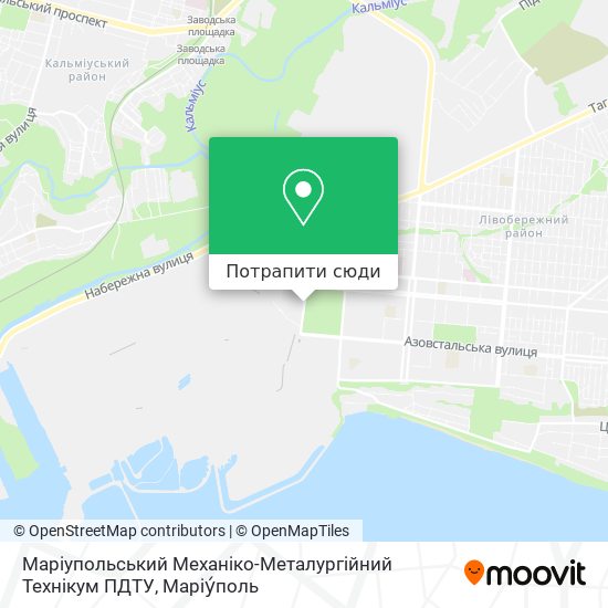 Карта Маріупольський Механіко-Металургійний Технікум ПДТУ