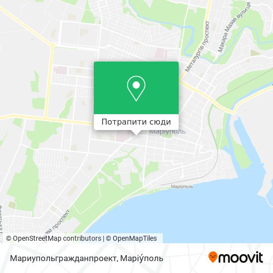 Карта Мариупольгражданпроект