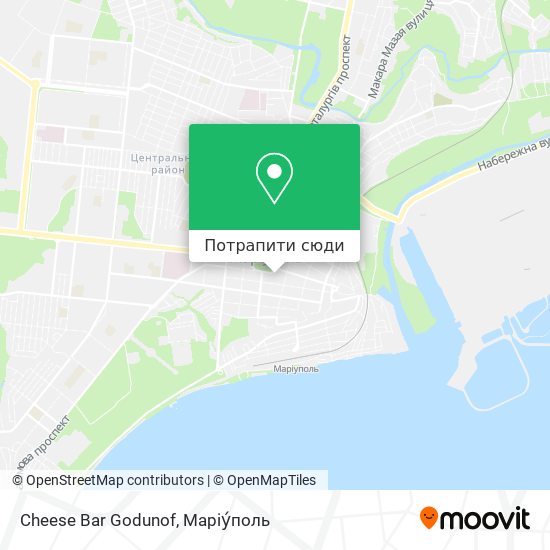 Карта Cheese Bar Godunof