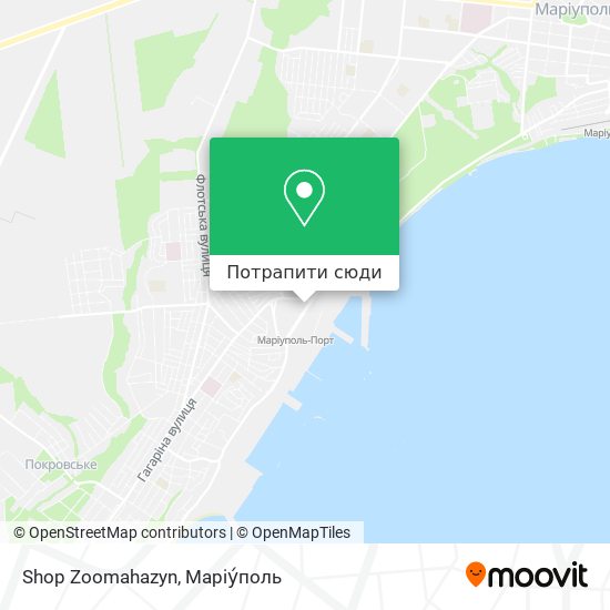 Карта Shop Zoomahazyn