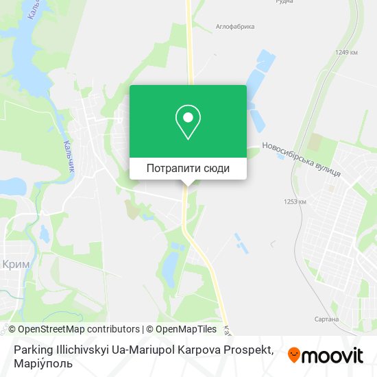 Карта Parking Illichivskyi Ua-Mariupol Karpova Prospekt