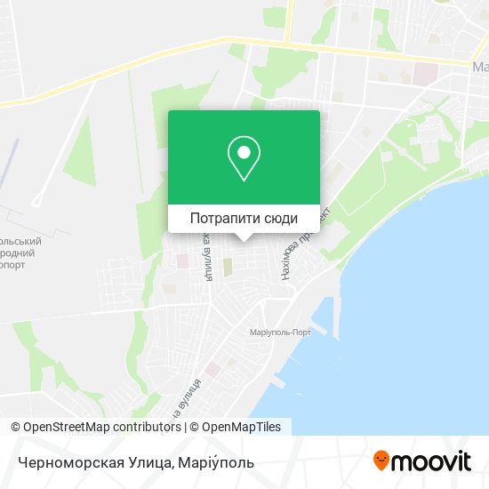Карта Черноморская Улица