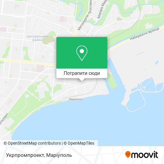 Карта Укрпромпроект