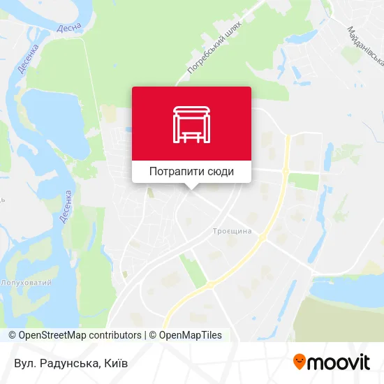 Карта Вул. Радунська