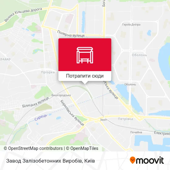 Карта Завод Залізобетонних Виробів