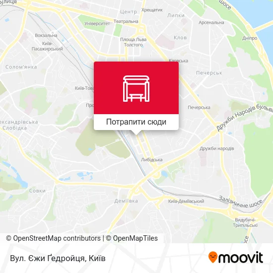 Карта Вул. Єжи Ґедройця