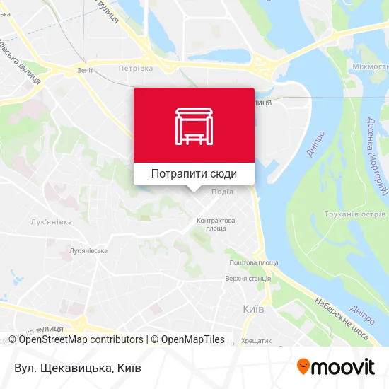 Карта Вул. Щекавицька
