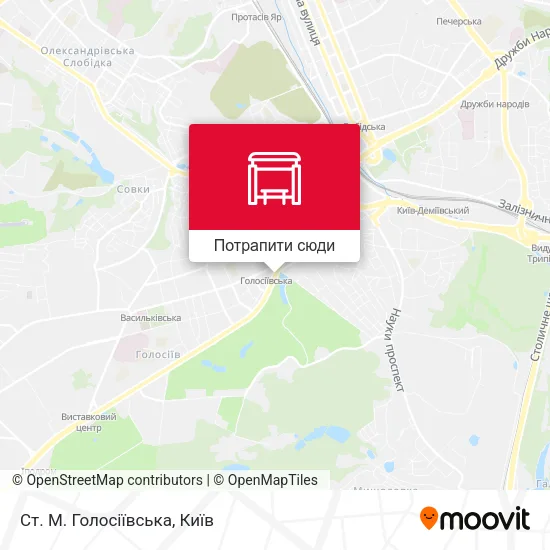 Карта Ст. М. Голосіївська
