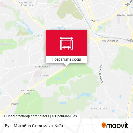 Карта Вул. Михайла Стельмаха
