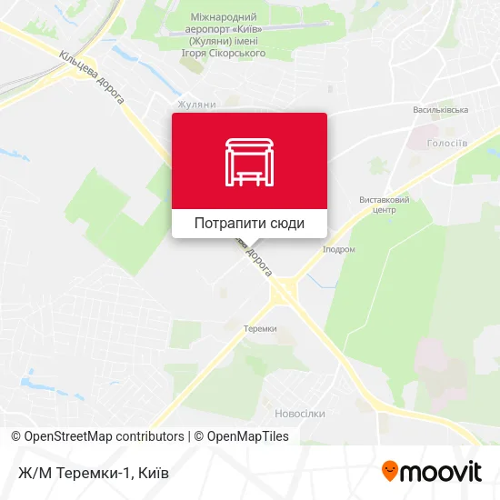Карта Ж/М Теремки-1