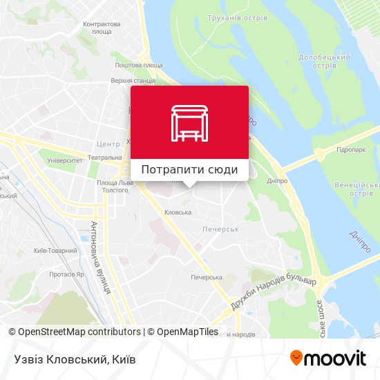 Карта Узвіз Кловський