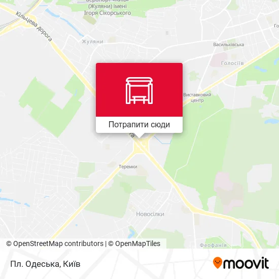 Карта Пл. Одеська