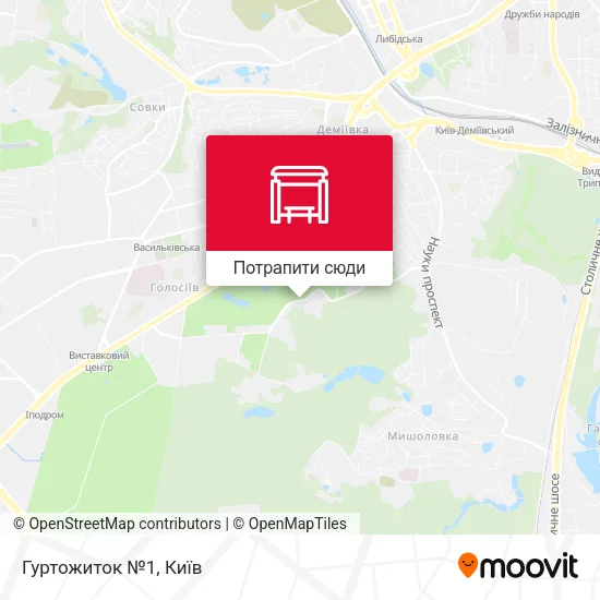 Карта Гуртожиток №1