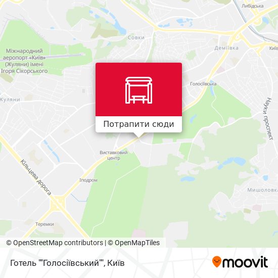 Карта Готель ""Голосіївський""