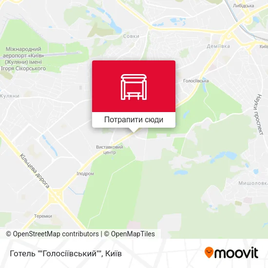Карта Готель ""Голосіївський""