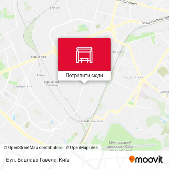 Карта Бул. Вацлава Гавела