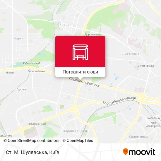 Карта Ст. М. Шулявська
