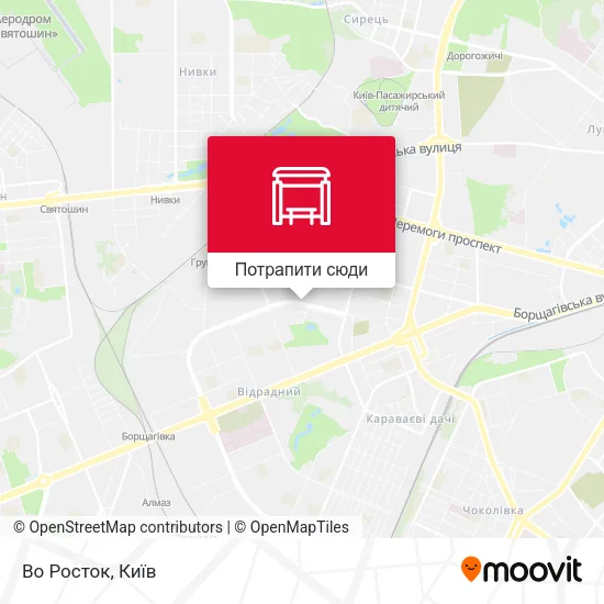 Карта Во Росток