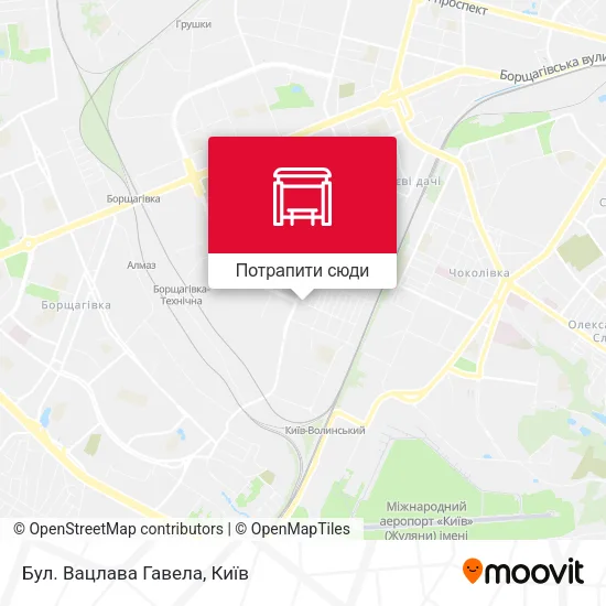 Карта Бул. Вацлава Гавела